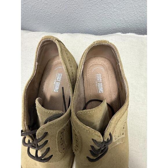 Stacy Adams Men's Cap Toe Dress Shoes  Size 13M Suede Sand - Picture 5 of 9